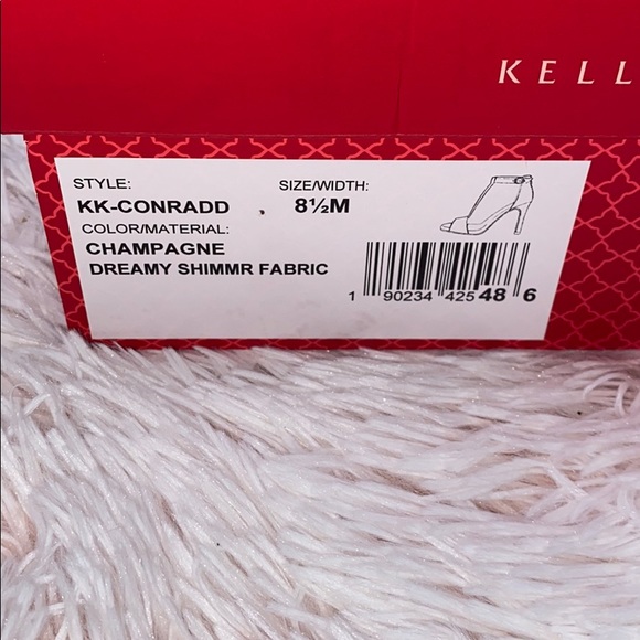 Champagne Dreamy Shimmer Fabric Heels ! - Picture 5 of 5